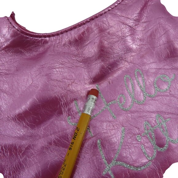 Sanrio Hello Kitty 2011 Pink Silver Metallic Glittered Girls Shoulder Bag Purse - Picture 11 of 13